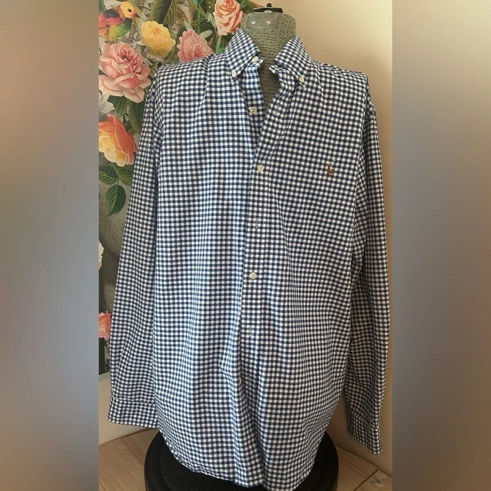 RALPH LAUREN BLUE LABEL OXFORD SHIRT Sz.XL. CLASSIC, TIMELESS, CRISP, POLISHED - Picture 2 of 12